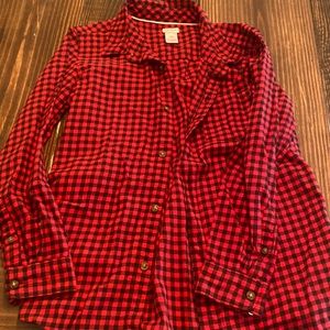 Carters Button up red and black plaid size 12